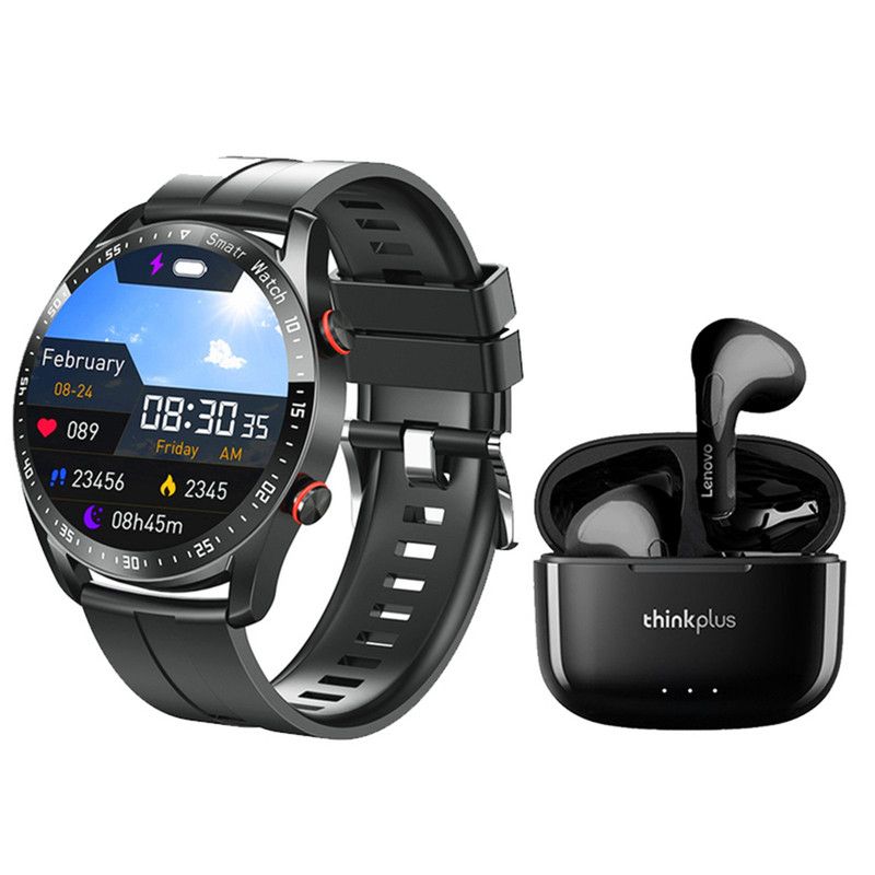 LENOVO - Lenovo LP40 Pro De Audífonos tws-Negro y Toumi Watch GT-X-Negro