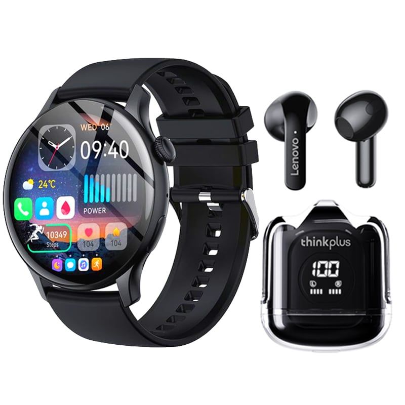 LENOVO - Toumi Watch GT-H5 Amoled y Lenovo XT65 De Audífonos tws-Negro
