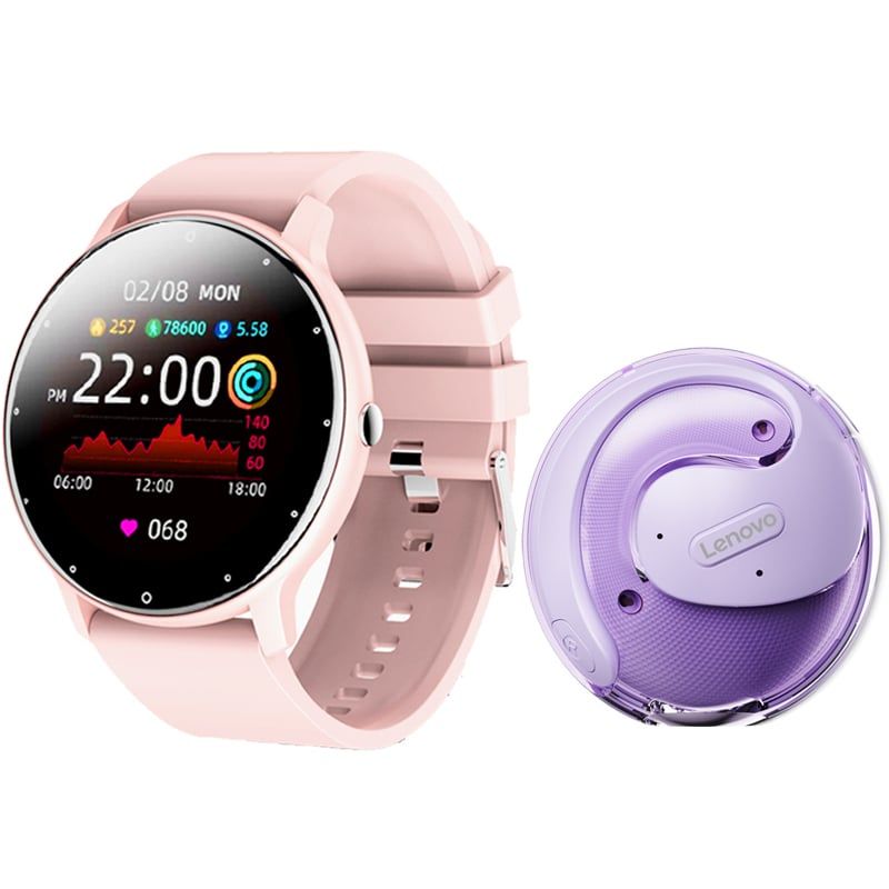 LENOVO - Audífonos Lenovo X15 PRO-Morado y Toumi Fit 2-P Reloj inteligente
