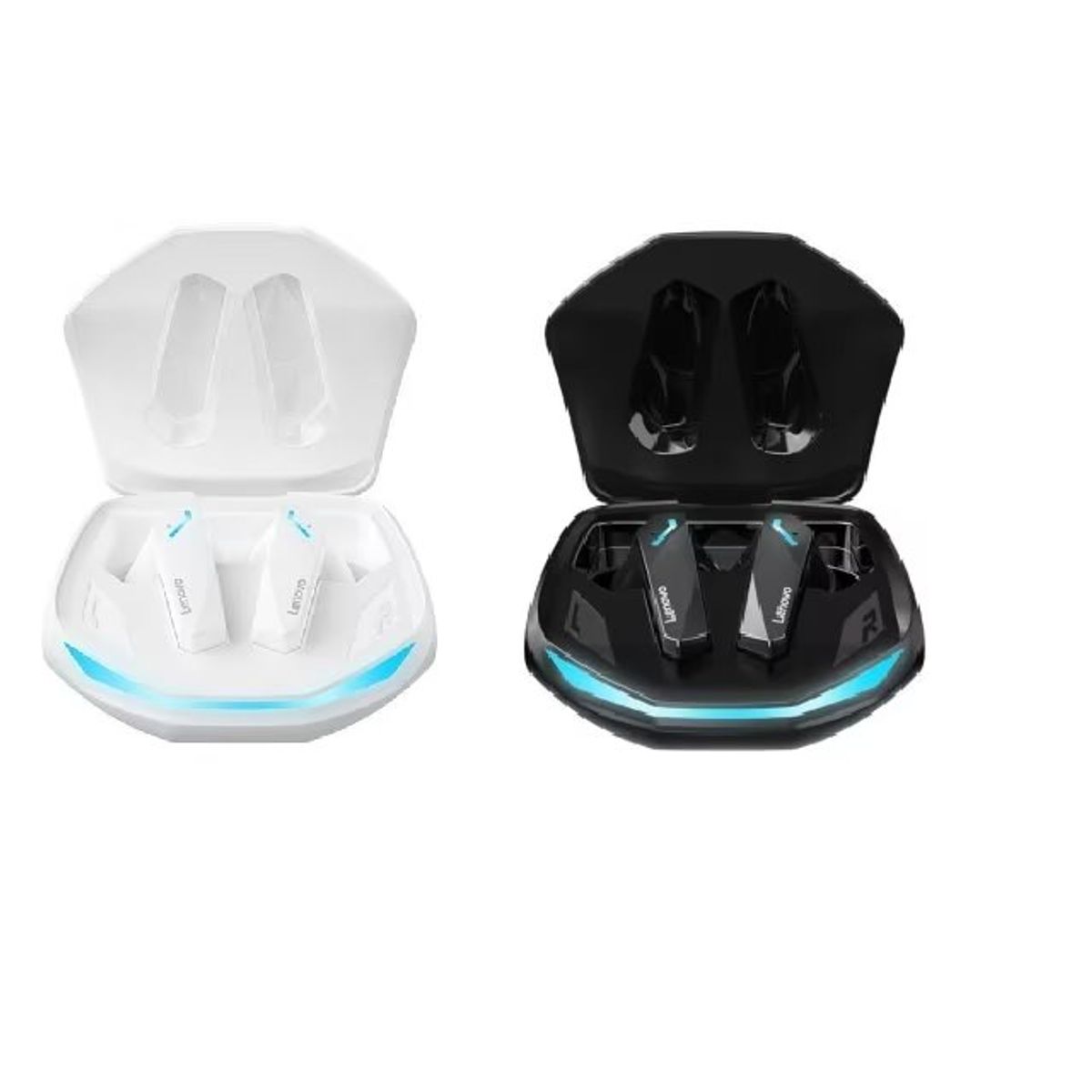 LENOVO - Set de 2 audífonos Lenovo GM2 Pro TWS 53 - Negro + Blanco