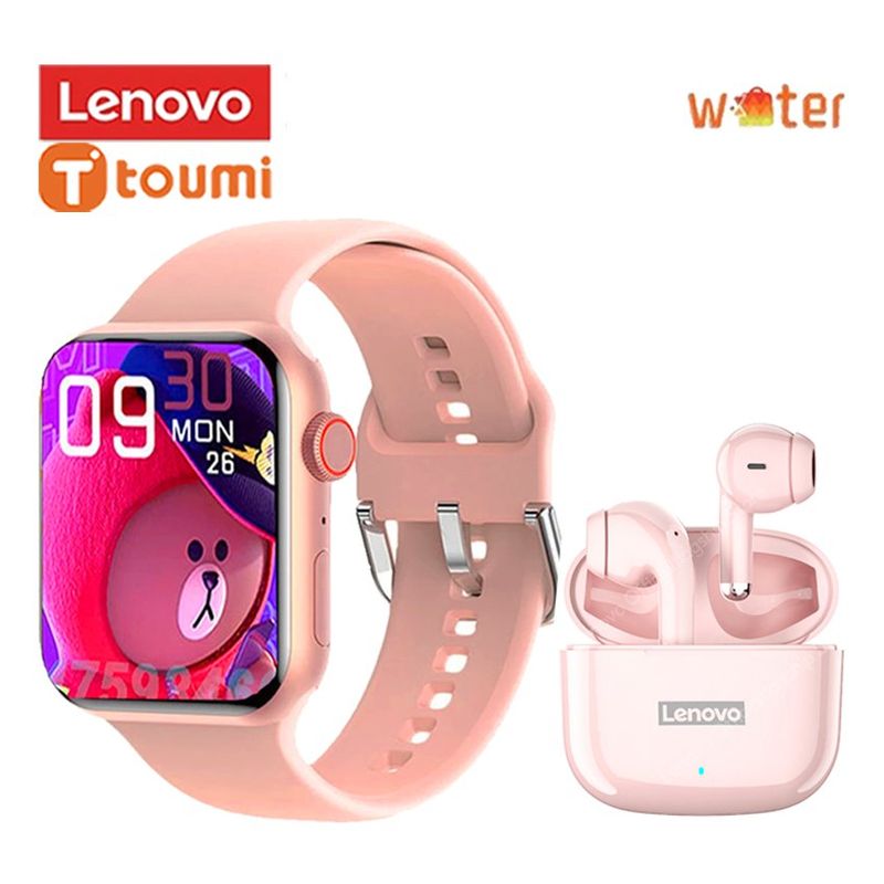 LENOVO - Lenovo LP40 Pro Rosa Smartwatch Toumi Watch S9 PRO