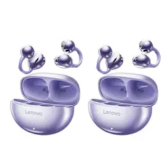 LENOVO - Set 2 De Audífonos TA140 Tws Auriculares Bluetooth 54-Morado