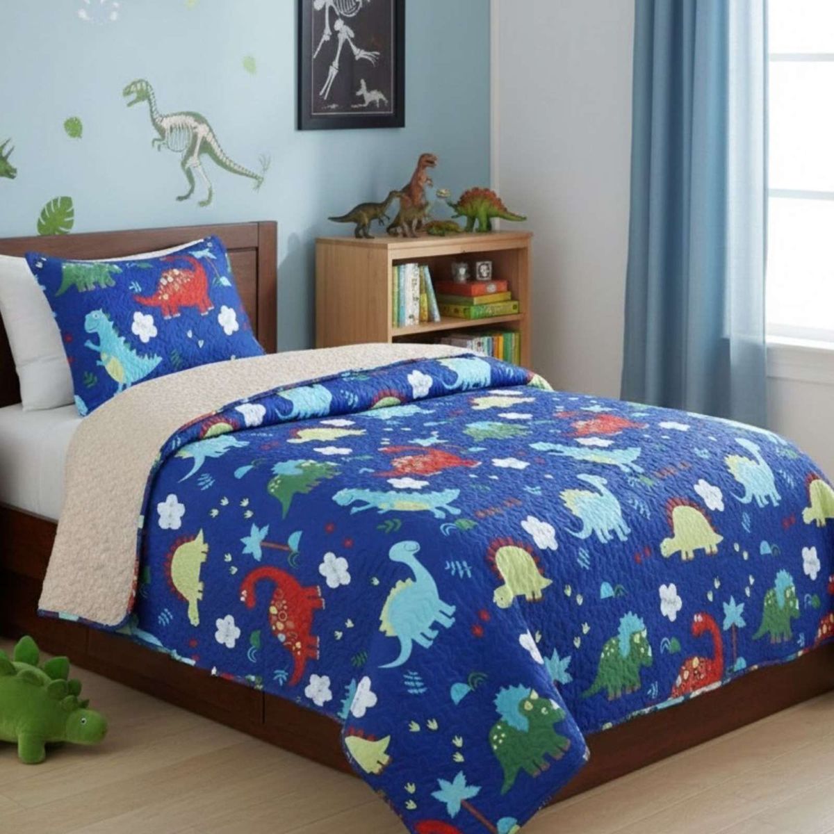 GENERICO - CUBRECAMA QUILT SHERPA OTOÑO INVIERNO PLAZA Y MEDIA