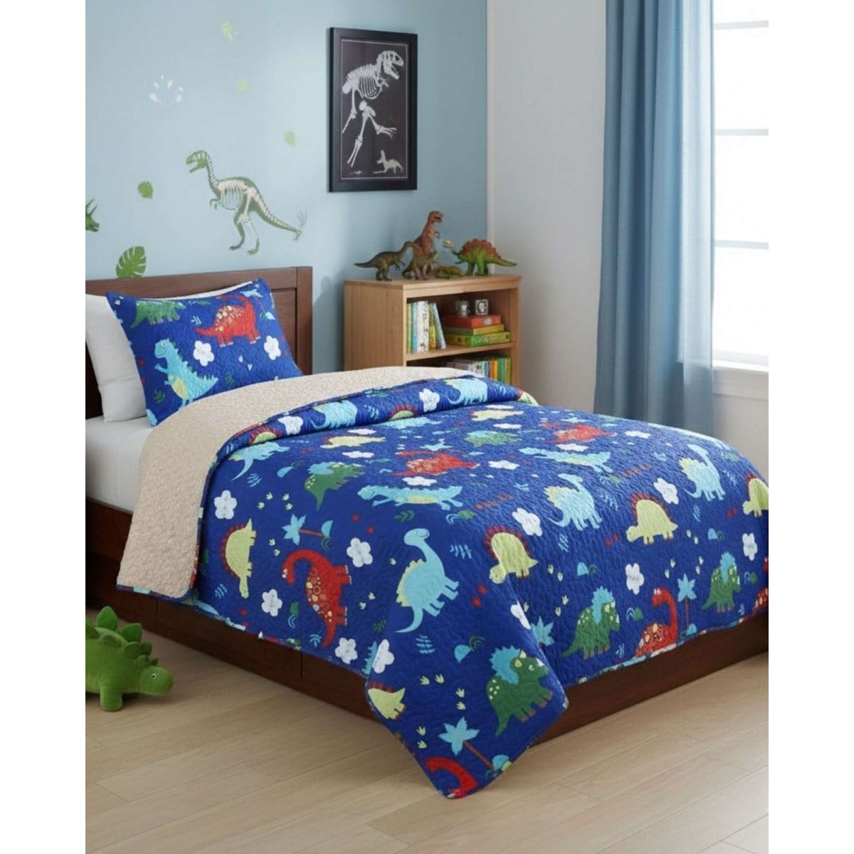 GENERICO - CUBRECAMA QUILT SHERPA OTOÑO INVIERNO PLAZA Y MEDIA