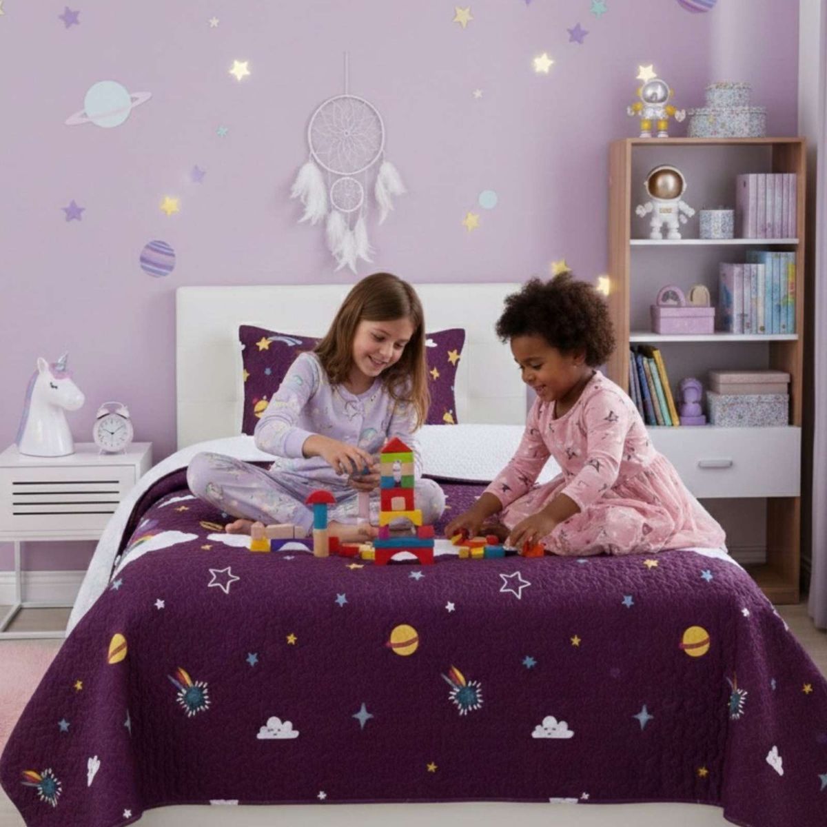 GENERICO - CUBRECAMA QUILT SHERPA OTOÑO INVIERNO PLAZA Y MEDIA