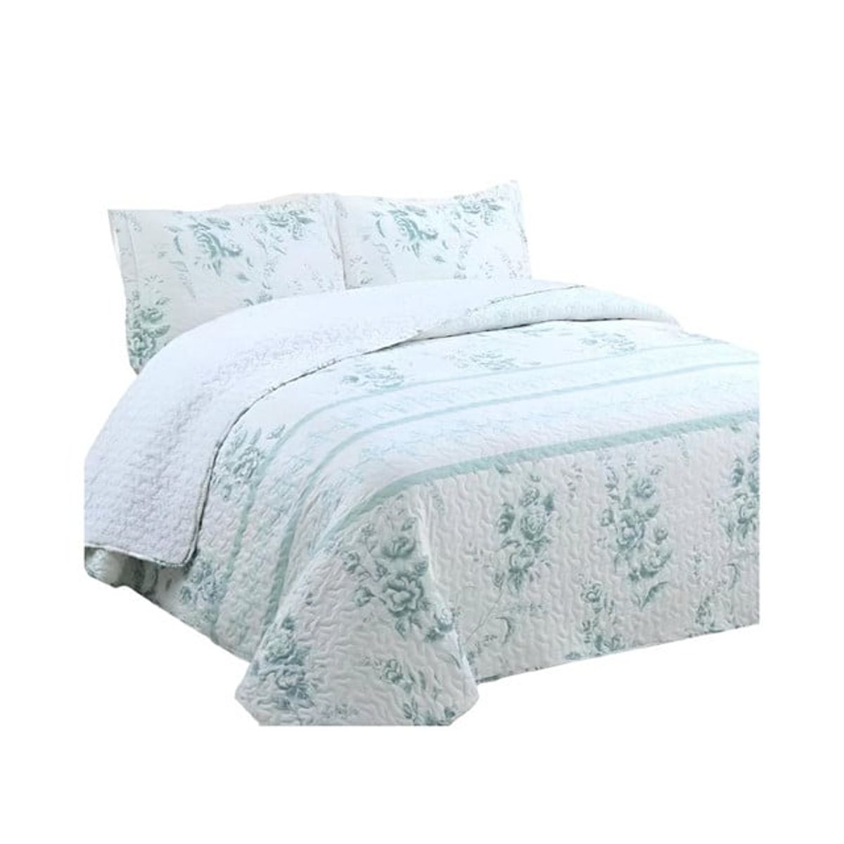 GENERICO - COBERTOR COLCHA QUILT SHERPA OTOÑO INVIERNO 2 PLAZAS