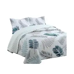 GENERICO - COBERTOR COLCHA QUILT SHERPA OTOÑO INVIERNO 2 PLAZAS
