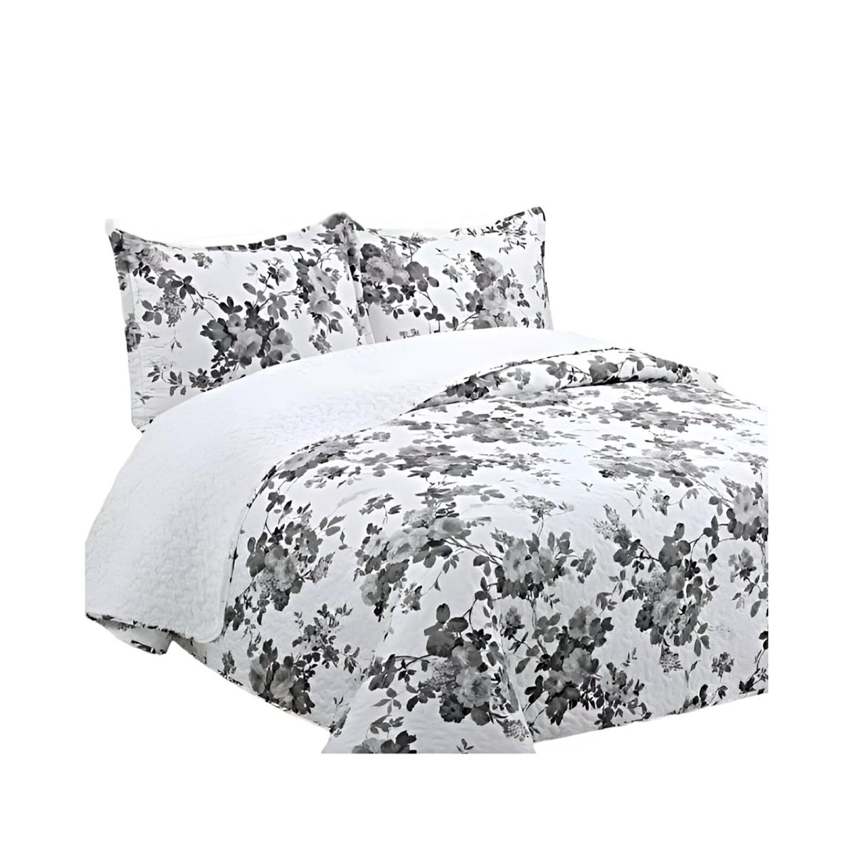 GENERICO - COBERTOR COLCHA QUILT SHERPA OTOÑO INVIERNO 2 PLAZAS