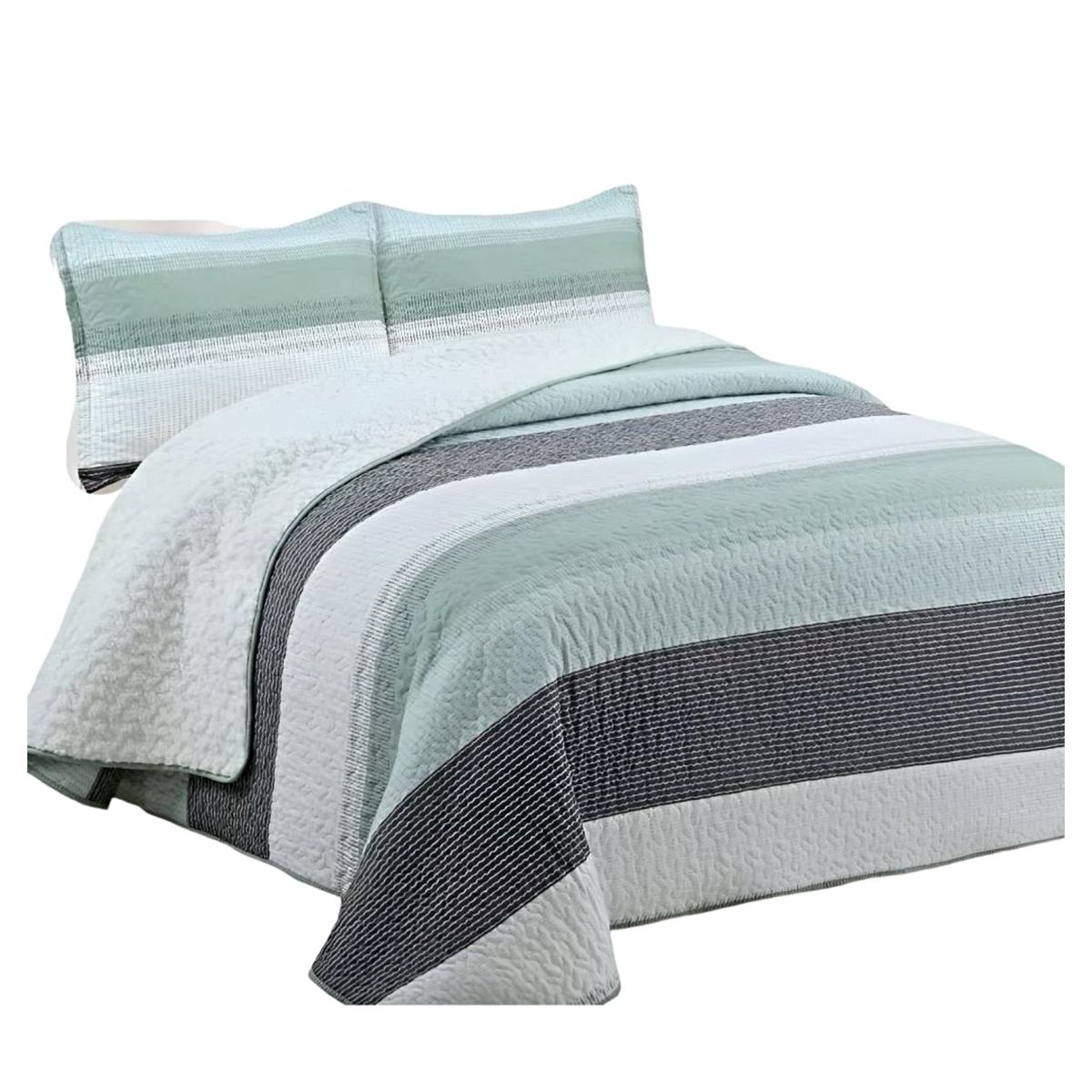 GENERICO - COBERTOR COLCHA QUILT SHERPA KING MEDIDA 230X250 cm.
