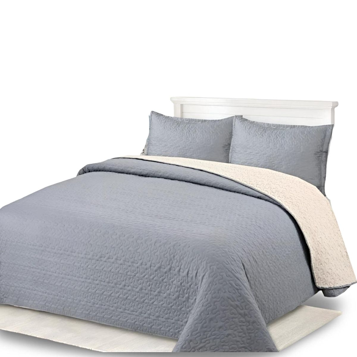 COBERTOR COLCHA QUILT SHERPA KING MEDIDA 230X250 cm, marca GENERICO - Foto 2