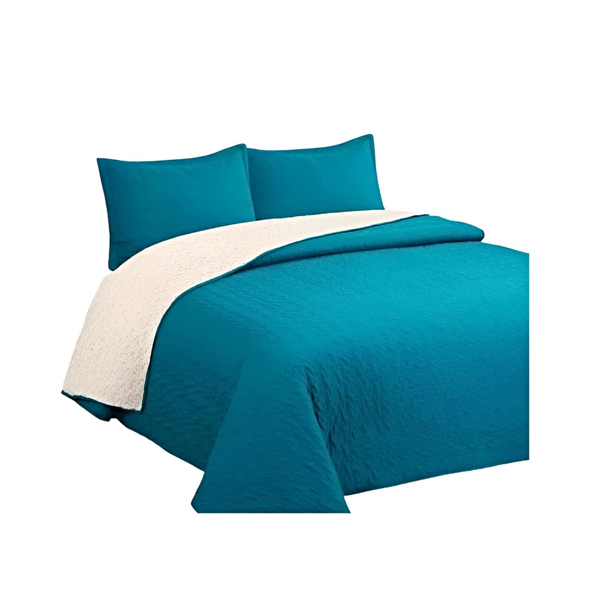 GENERICO - COBERTOR COLCHA QUILT SHERPA KING MEDIDA 230X250 cm.