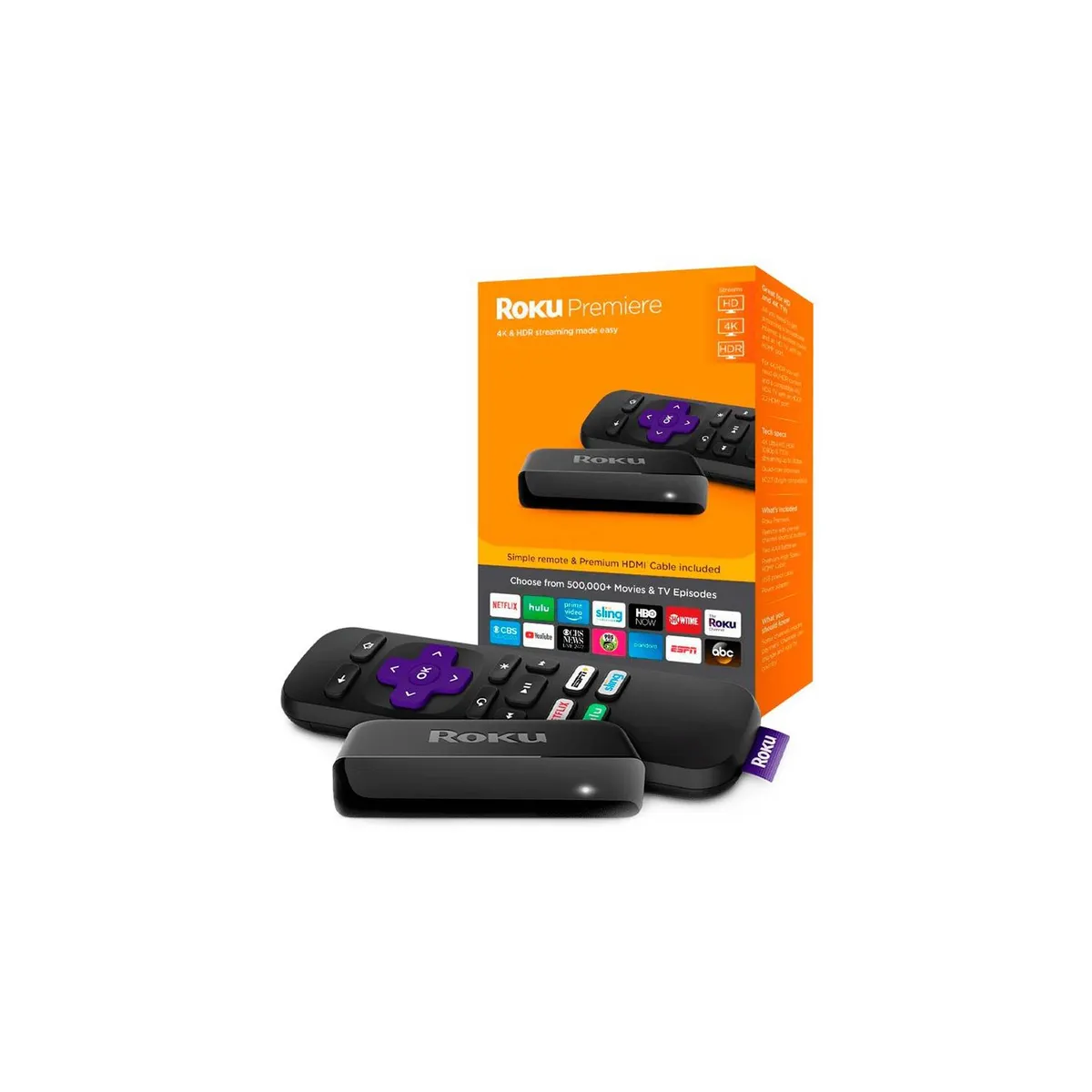 ROKU - Roku Premier 4K HDR Streaming 3920R