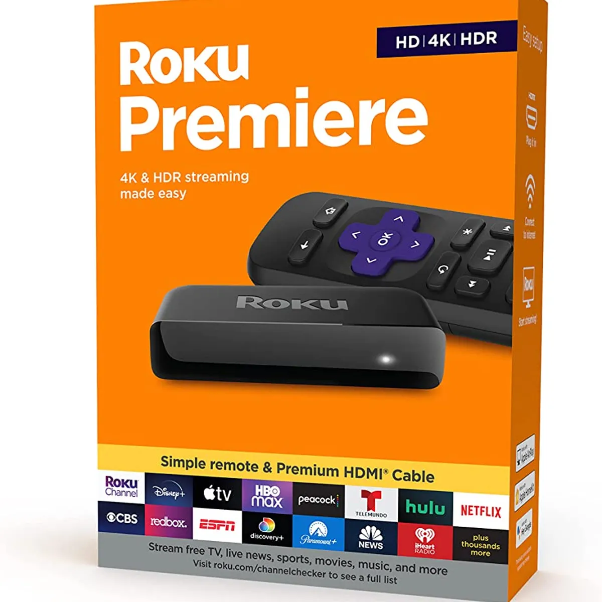 ROKU - Roku Premier 4K HDR Streaming 3920R