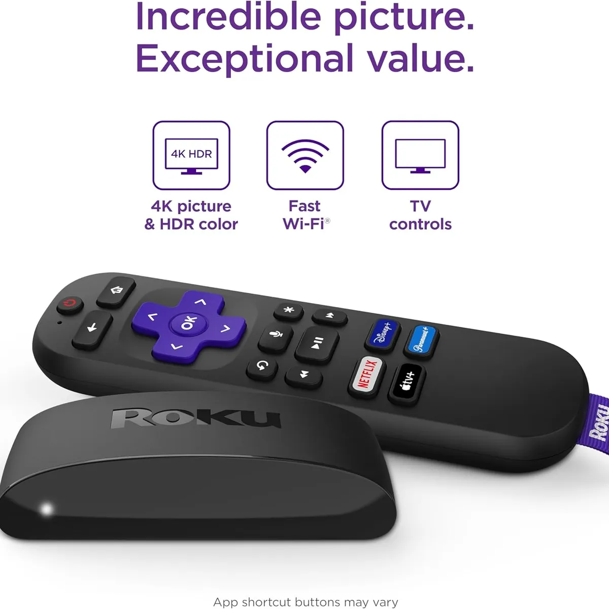 ROKU - Roku Express 4K+ HDR Dispositivo de Streaming