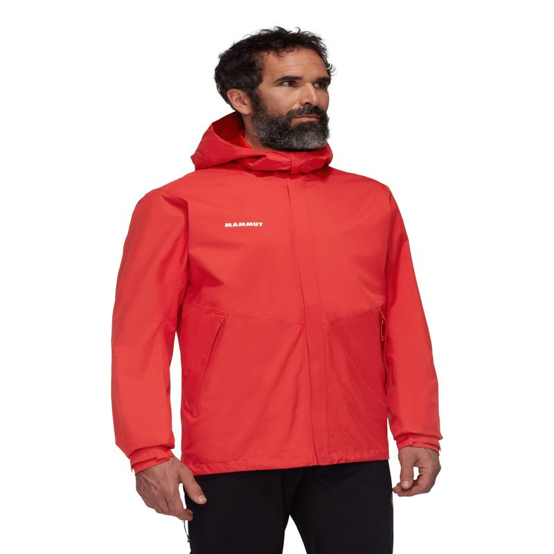 MAMMUT - Chaqueta Hombre Alto Hs Hooded Naranja Mammut