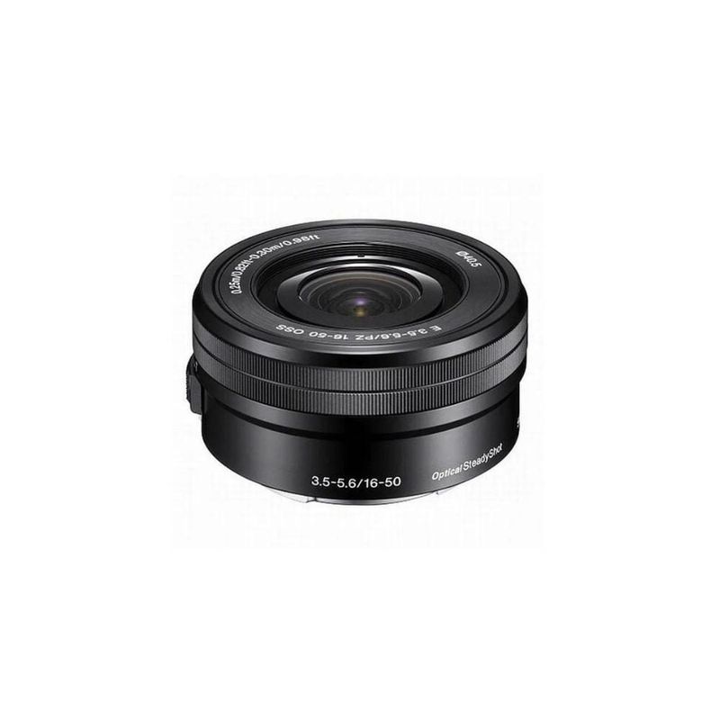 SONY - Sony E PZ 16-50mm f/3.5-5.6 OSS Lente Caja Blanca - Negro