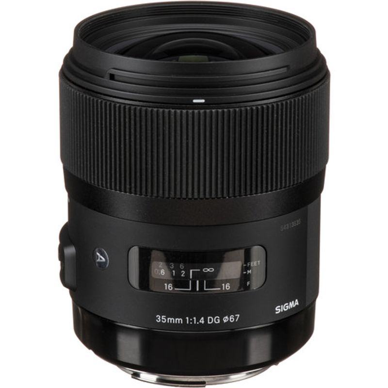 SIGMA - Sigma 35mm f/1.4 DG HSM Art Lente Para Canon EF - Negro