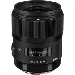 SIGMA - 35mm f/1.4 DG HSM Art Lente Para Canon EF - Negro