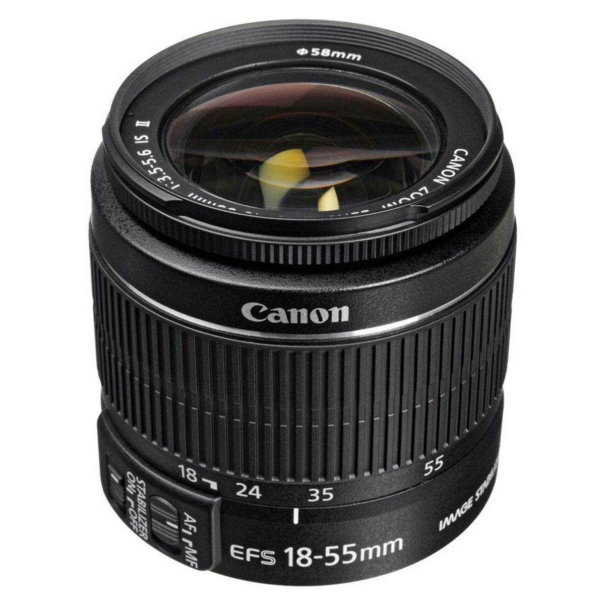 CANON - Canon EF-S 18-55mm f35-56 IS II Lente Sin Caja Original - Negro