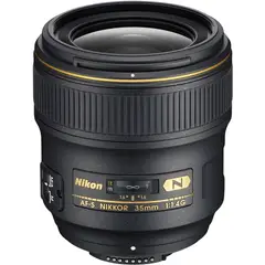 NIKON - AF-S NIKKOR 35mm f/1.4G Lente - Negro
