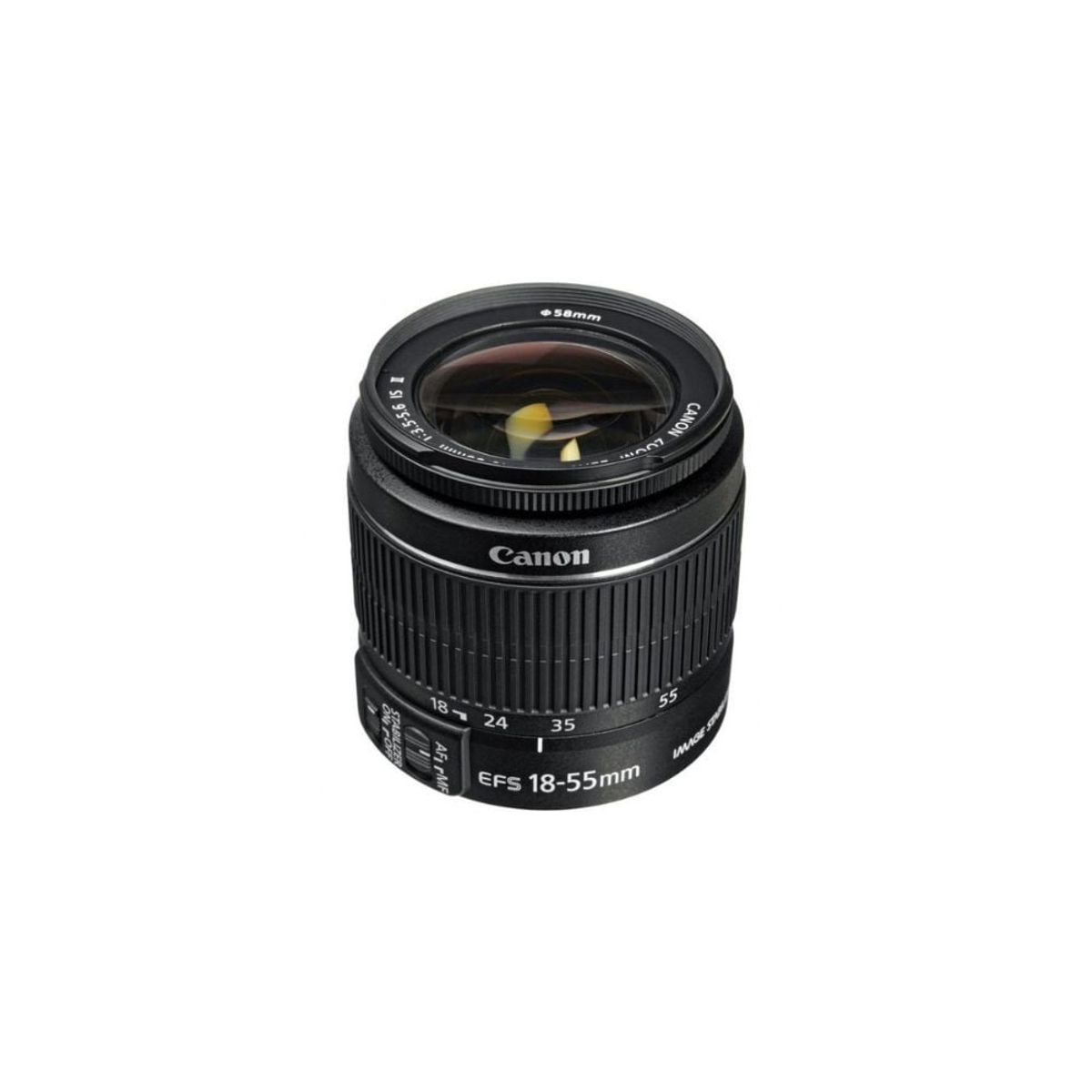 CANON - Canon EF-S 18-55mm f35-56 III Lente Sin Caja Original - Negro
