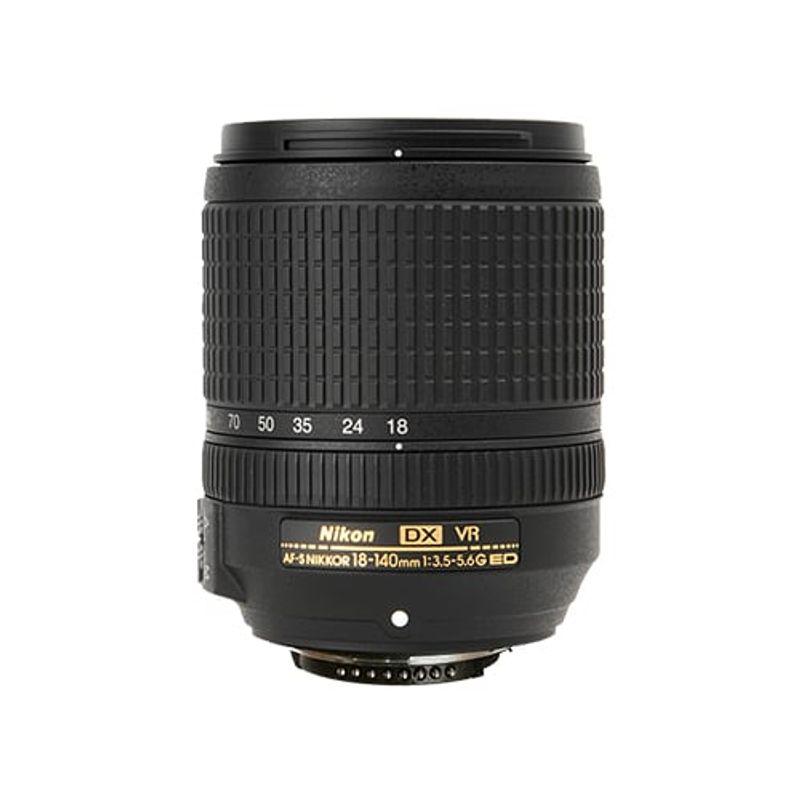 NIKON - Nikon AF-S DX Nikkor 18-140mm f/3.5-5.6G ED VR Lente Caja Blanca -Negro