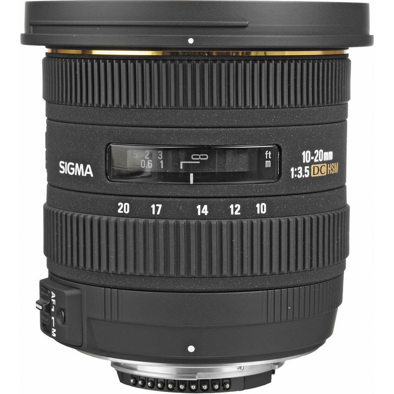 SIGMA - Sigma 10-20mm f/3.5 EX DC HSM Lente Para Nikon F - Negro