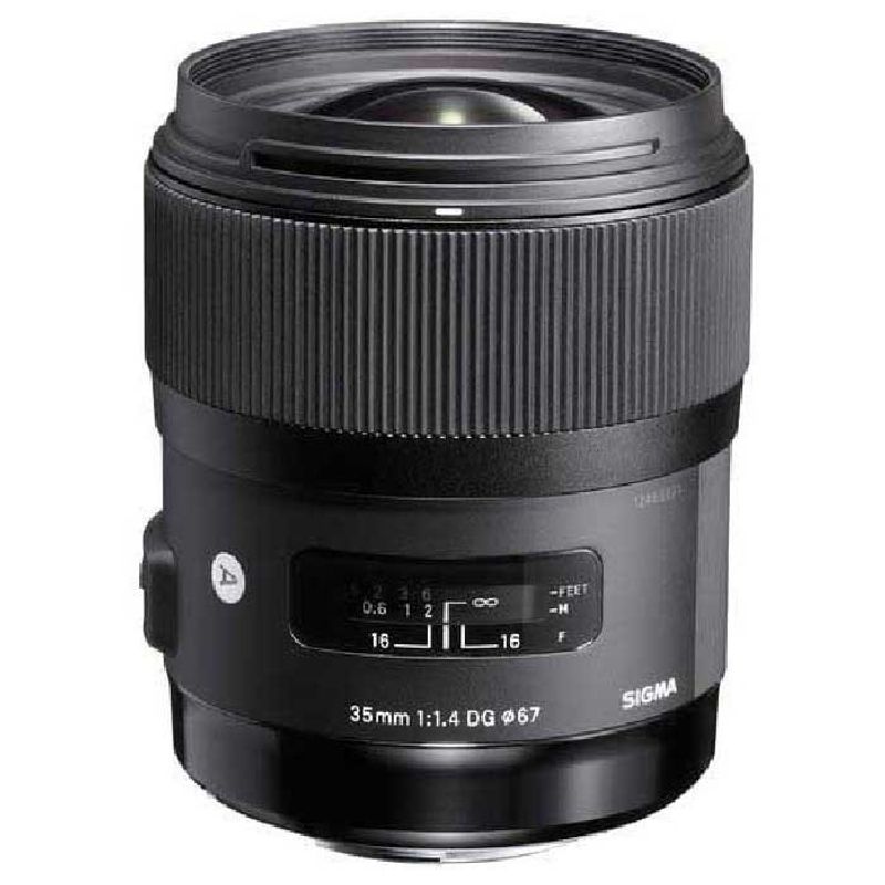 SIGMA - Sigma 35mm f/1.4 DG HSM Art Lente Para Nikon F - Negro