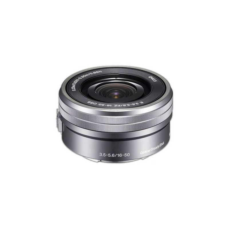 SONY - Sony E PZ 16-50mm f/3.5-5.6 OSS Lente Caja Blanca - Plata