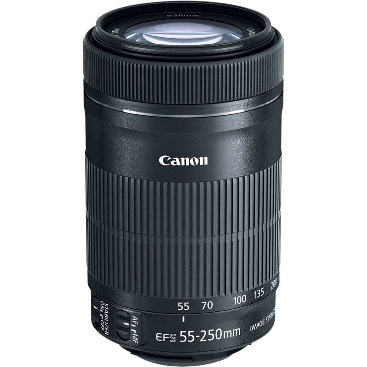 CANON - Canon EF-S 55-250mm f/4-5.6 IS STM Lente Caja Blanca - Negro