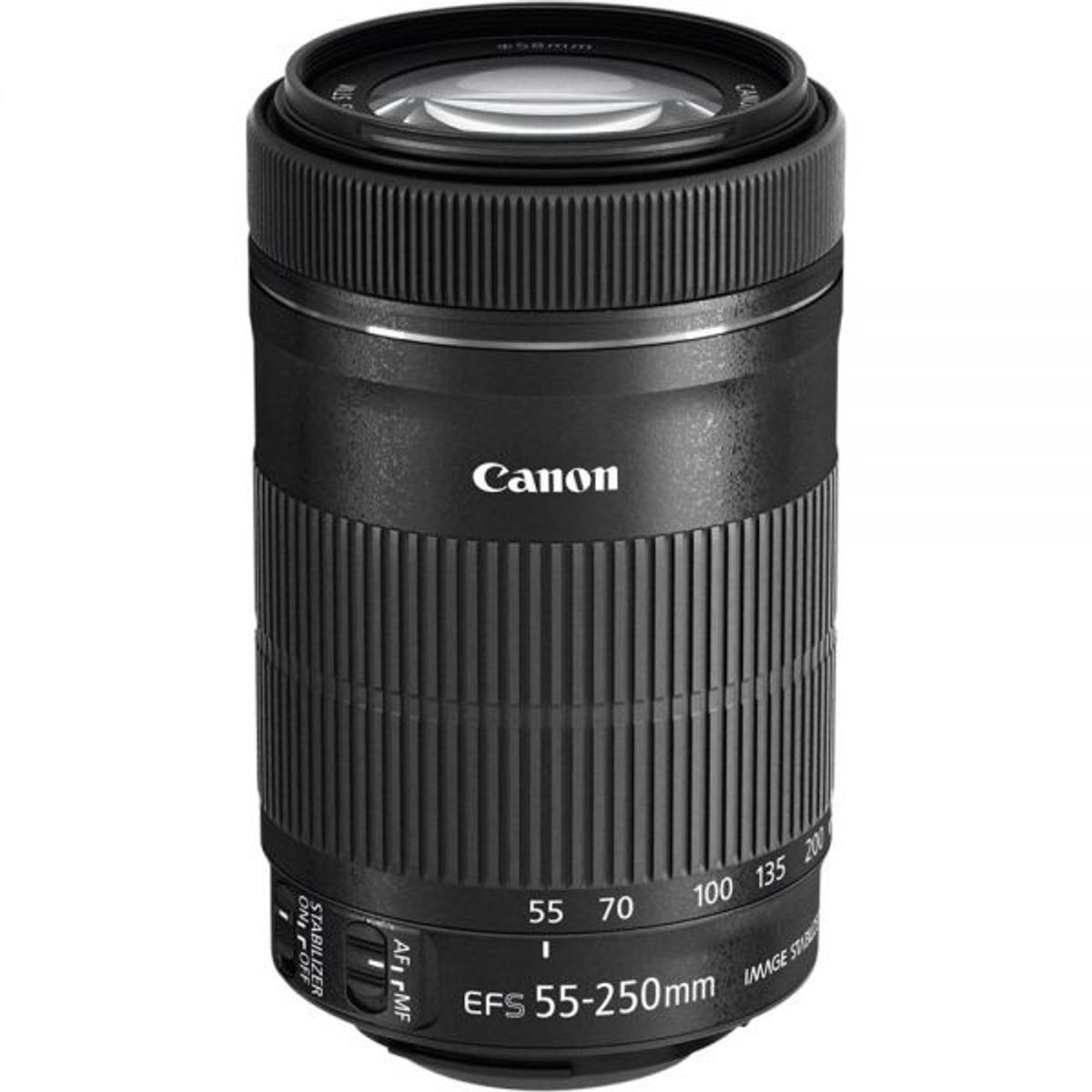 CANON - Canon EF-S 55-250mm f4-56 IS STM Lente - Negro