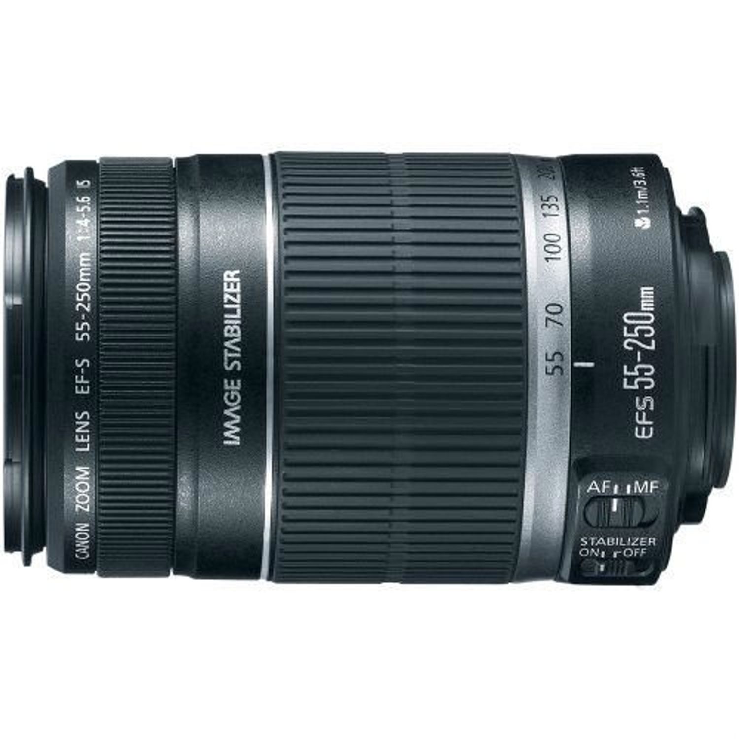 CANON Canon EF-S 55-250mm f/4-5.6 IS STM Lente - Negro | falabella.com