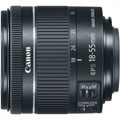 CANON - EF-S 18-55mm f/4-5.6 IS STM Lente Caja Blanca - Negro