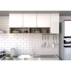 AMV TIENDA ONLINE - Mueble Aereo Cocina Mural Gabinete 4 Puertas Estantes 140m