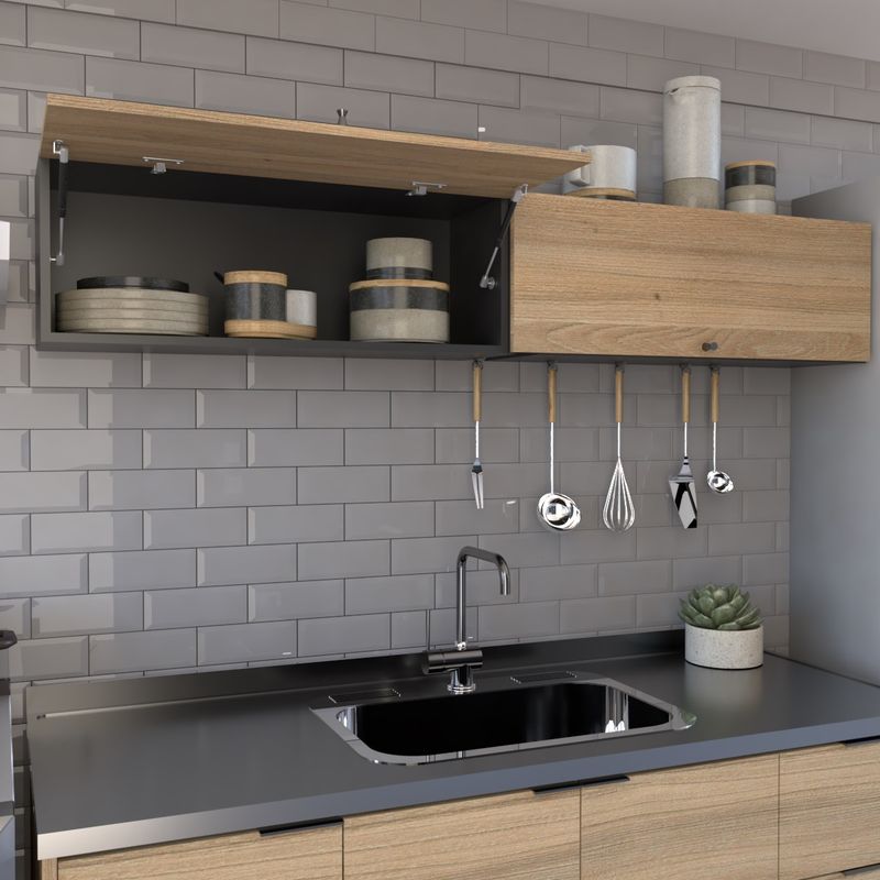 AMV TIENDA ONLINE - Mueble Aereo Mural Estante Flotante Organizador Cocina Aseo
