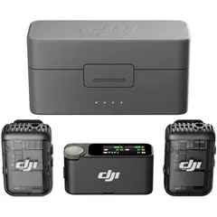 DJI - Microfono Inalámbrico Mic 2 2 TX + 1 RX + estuche de carga Negro
