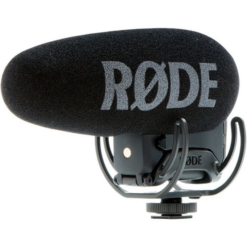 RODE - RODE VideoMic Pro+ Micrófono Tipo Cañón Para Montaje Cámara - Negro