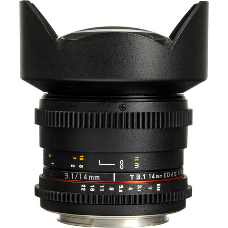 SAMYANG - Samyang Rokinon 14mm T3.1 Cine ED AS IF UMC Lente Para Canon - Negro