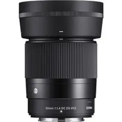 SIGMA - 30mm f/1.4 DC DN Contemporánea Lente Para Fuji X - Negro