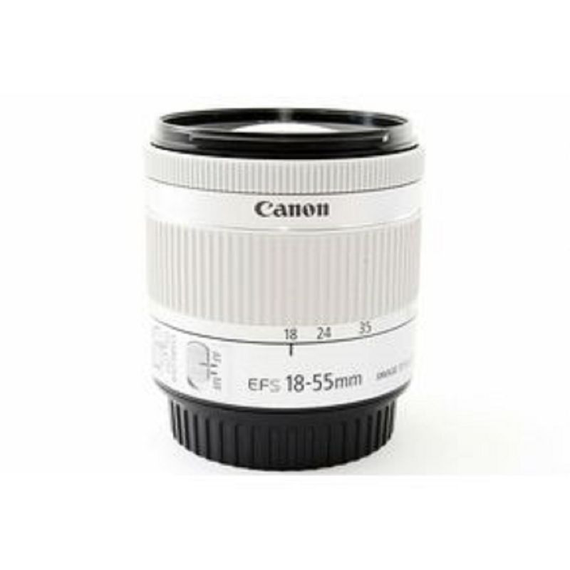 CANON - Canon EF-S 18-55mm f/4-5.6 IS STM Lente Caja Blanca - Plata
