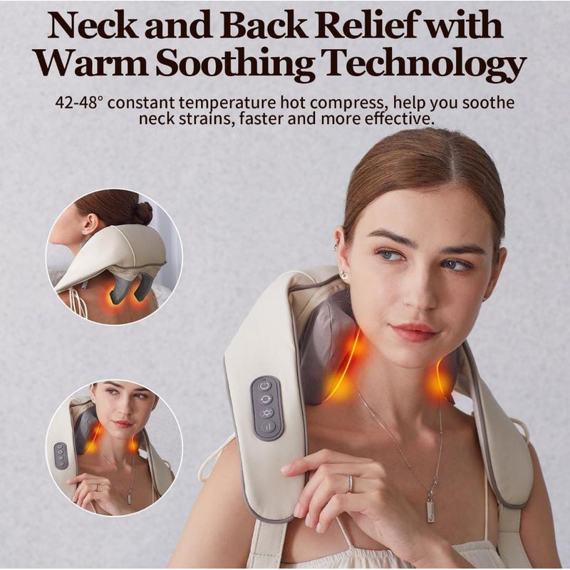 GENERICO - Masajeador Profesional Hombros Cuello Espalda Relajación Spa
