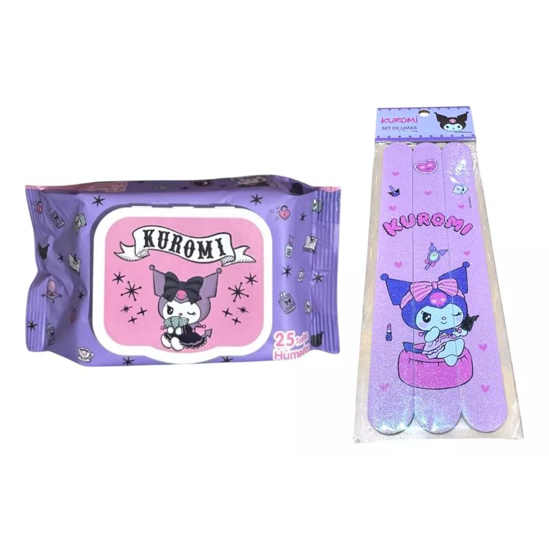 GENERICO - Pack Kuromi Pañuelos Desechables Y Set Limás Escolarcasa