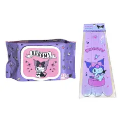 GENERICO - Pack Kuromi Pañuelos Desechables Y Set Limás Escolarcasa