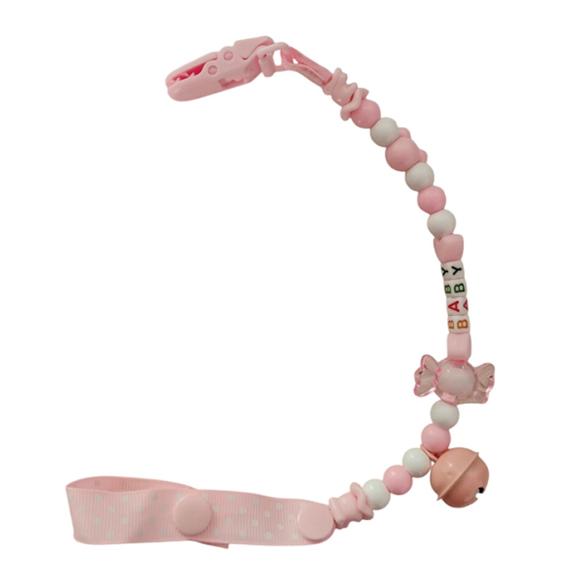 TEDMIMAK - prendedor portachupete bebe con sonajero