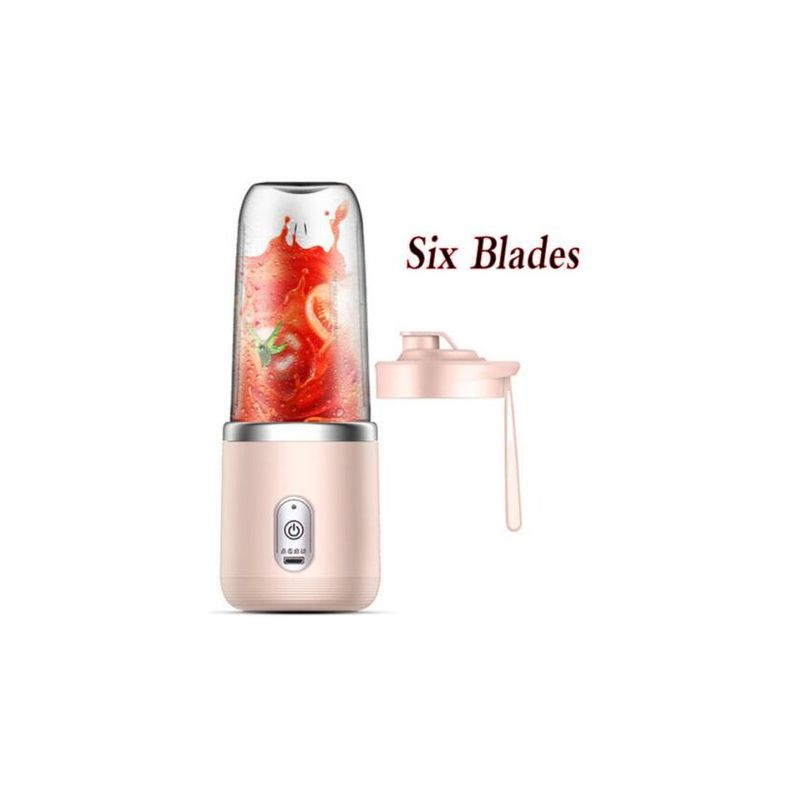 CHIGO - Licuadora de frutas portátil 400ml exprimidor eléctrico recargable usb