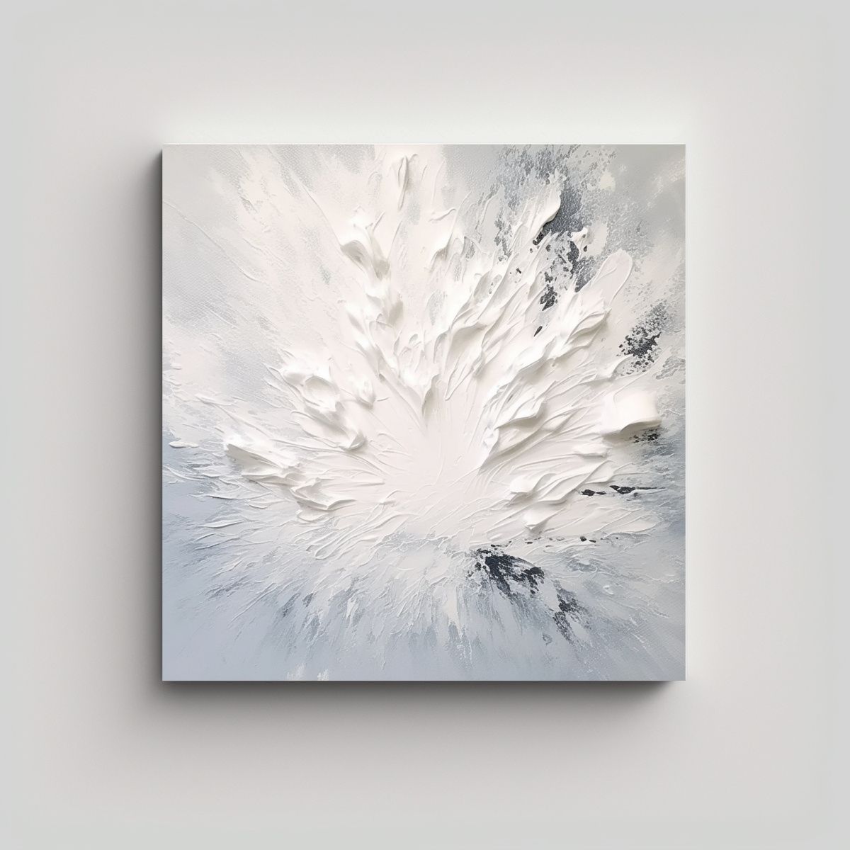 GENERICO - Cuadro Moderno Minimalista Con Pinceladas Gruesas 90x90 Cm