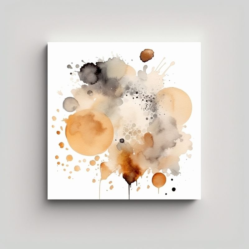 GENERICO - Pinturas Decorativas Con Manchas Y Manchas De 50x50 Cm