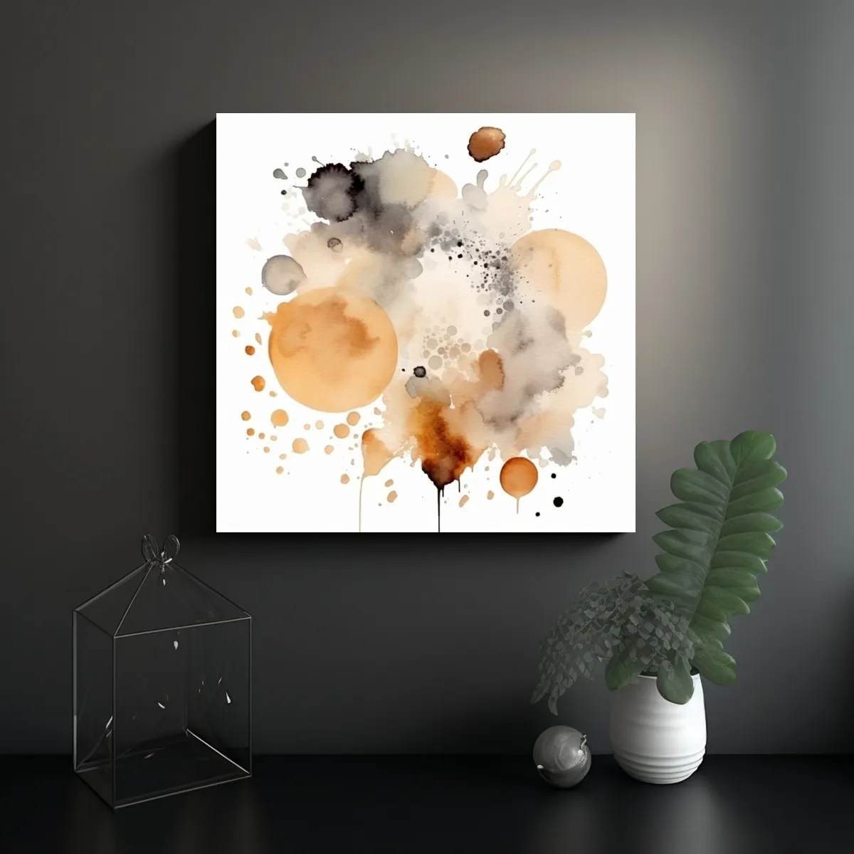 GENERICO - Pinturas Decorativas Con Manchas Y Manchas De 50x50 Cm