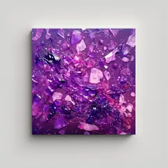 GENERICO - Pinturas Decorativas Moradas Con Brillo Y 70x70 Cm