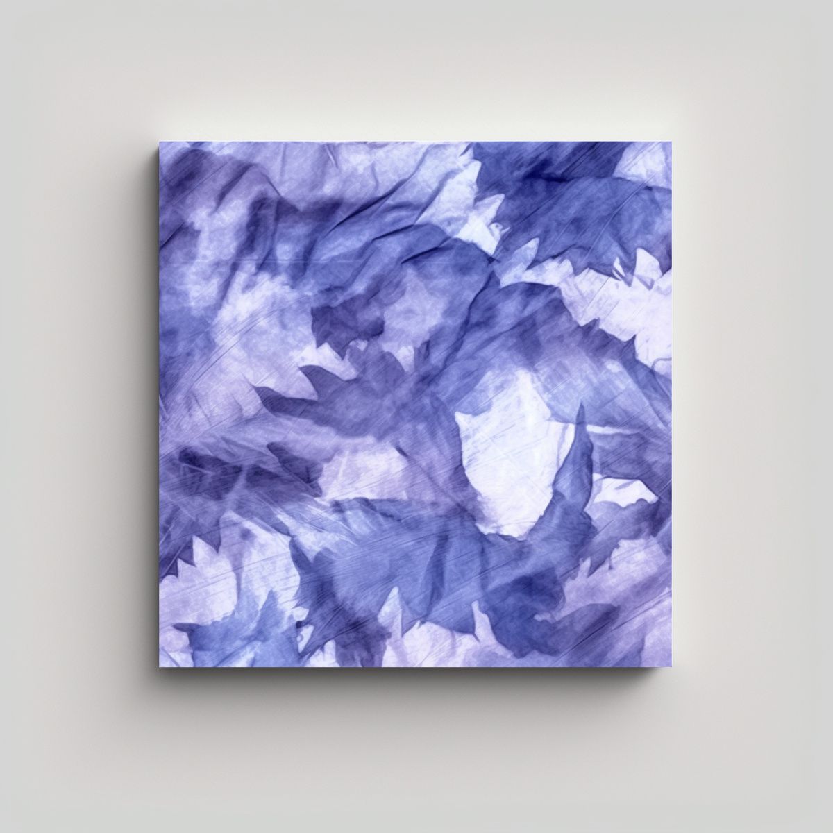 GENERICO - Pinturas Abstractas Azul Y Blanco En Composición 90x90 Cm